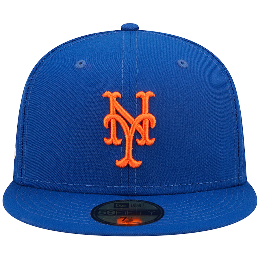 New Era New York Mets Royal Pop Sweatband Undervisor 1986 MLB World Series Cooperstown Collection 59FIFTY Fitted Hat