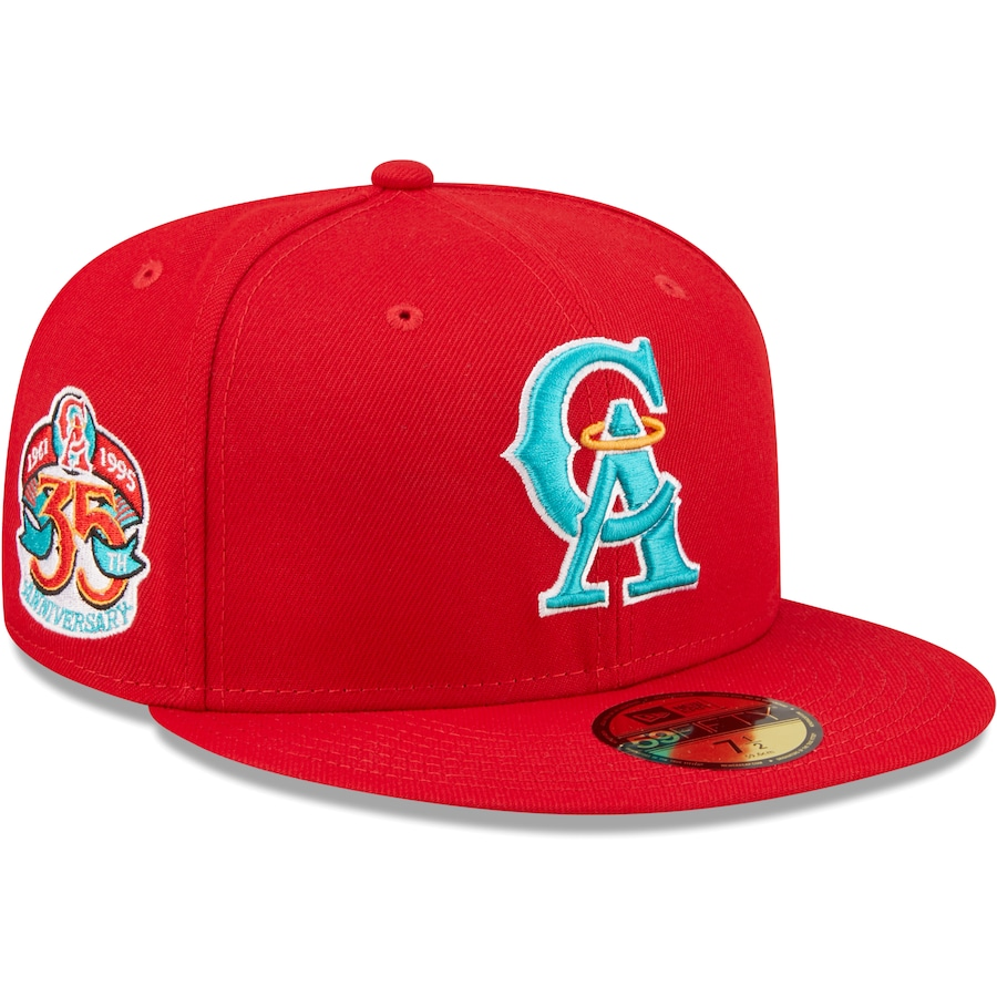 San Fransisco 49ers New Era Vegas Gold /Scarlet Bill And Green Bottom With  Super Bowl XXIX Patch On Side 59FIFTY Fitted Hat