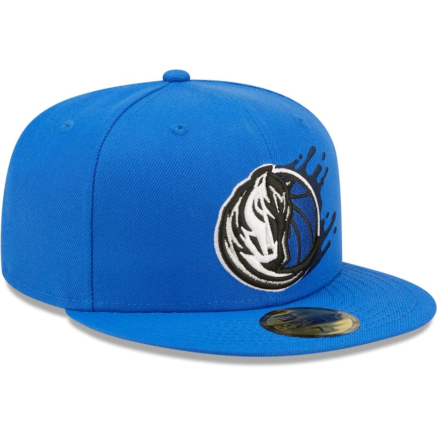 New Era Dallas Mavericks Blue Splatter 59FIFTY Fitted Hat
