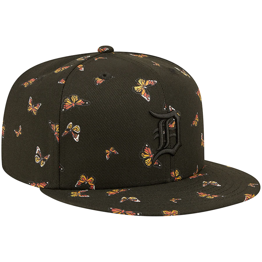 New Era Detroit Tigers Black Flutter 59FIFTY Fitted Hat