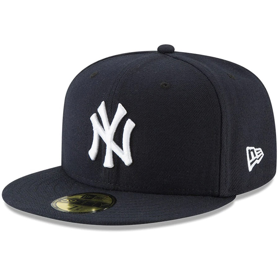 New Era Derek Jeter New York Yankees Navy 5X World Series Champion Side Patch 59FIFTY Fitted Hat