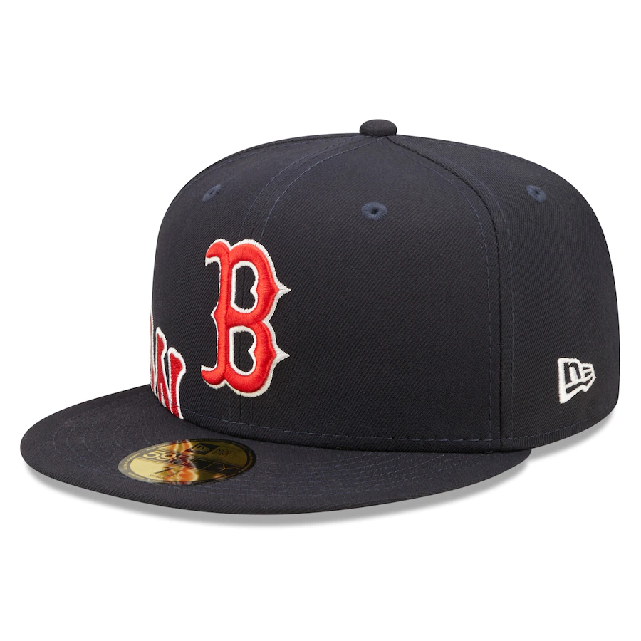 New Era Boston Red Sox Navy Sidesplit 59FIFTY Fitted Hat