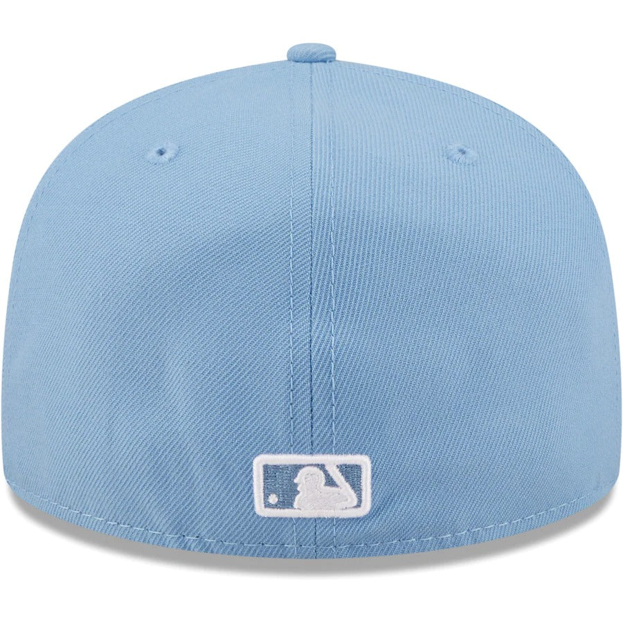 New Era Cincinnati Reds Sky Blue Logo White 59FIFTY Fitted Hat