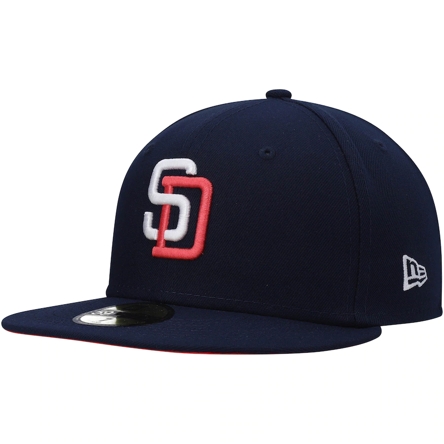 New Era San Diego Padres Navy 1998 World Series Lava Undervisor 59FIFTY Fitted Hat