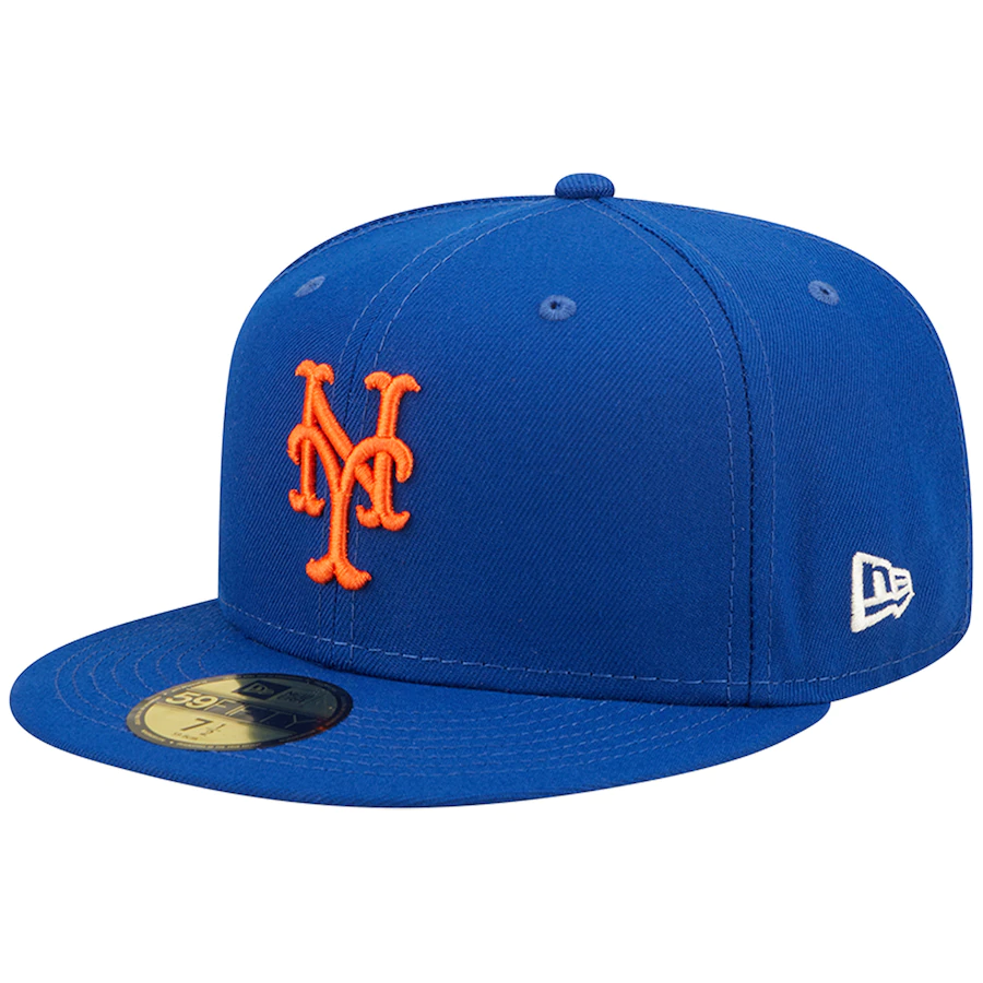 New Era New York Mets Royal Pop Sweatband Undervisor 1986 MLB World Series Cooperstown Collection 59FIFTY Fitted Hat