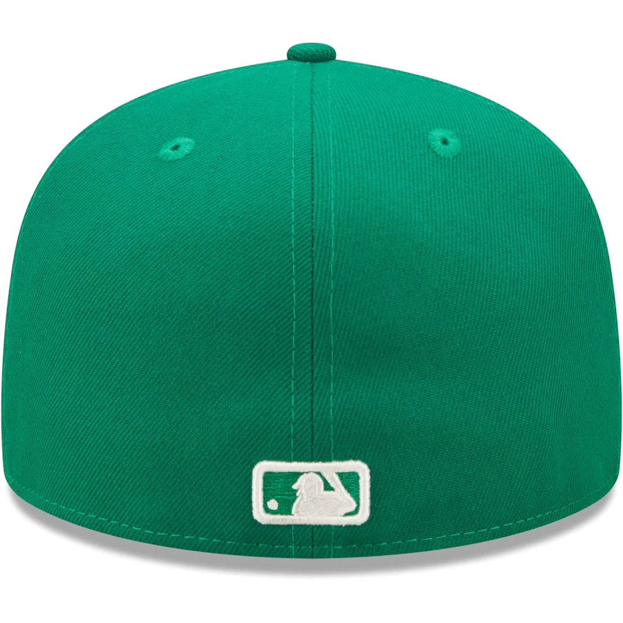 New Era Cleveland Guardians Kelly Green Logo White 59FIFTY Fitted Hat