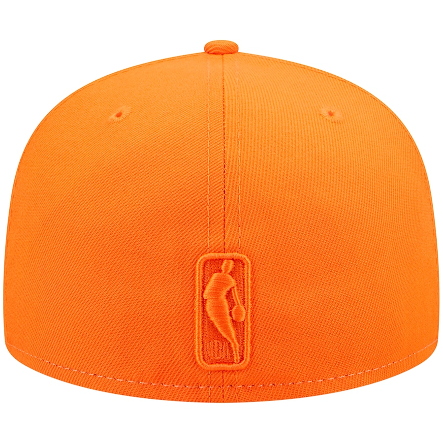 New Era New York Knicks Cream/Orange Cork Two-Tone 59FIFTY Fitted Hat