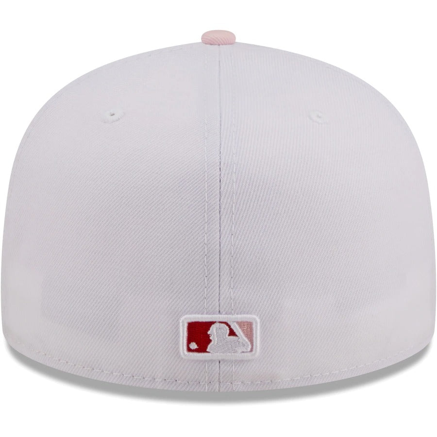 New Era Seattle Mariners White/Pink Scarlet Undervisor 59FIFTY Fitted Hat