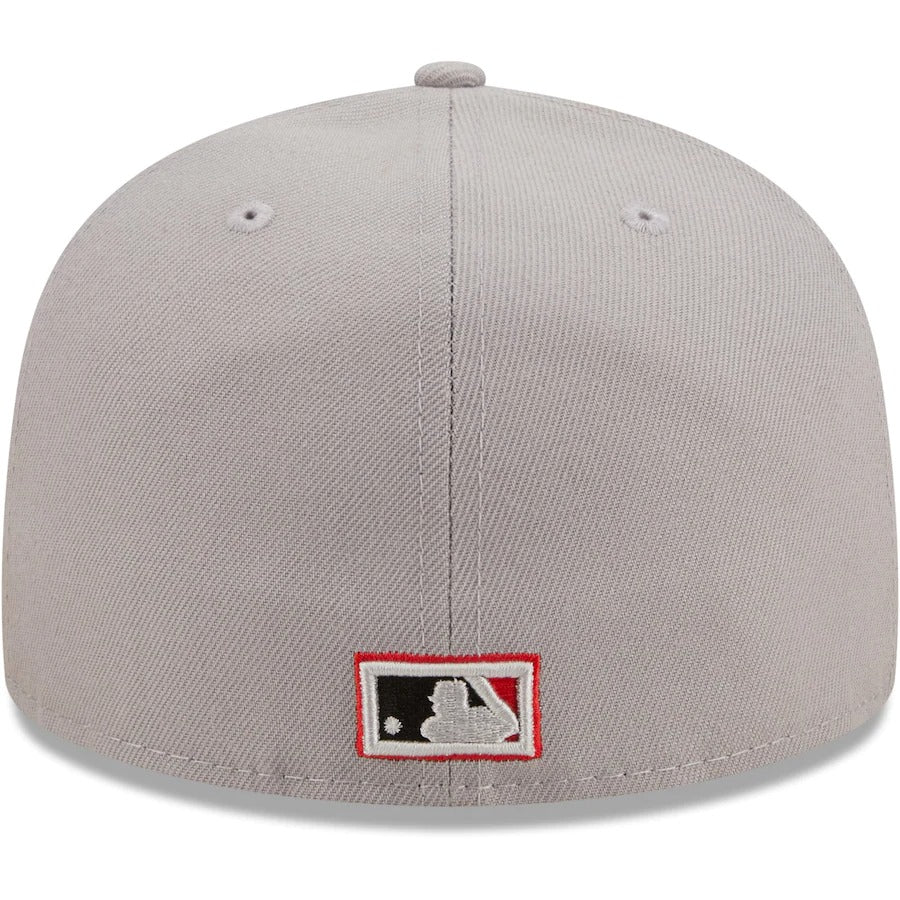 New Era Oakland Athletics Gray/Black 50th Anniversary Red Undervisor 59FIFTY Fitted Hat