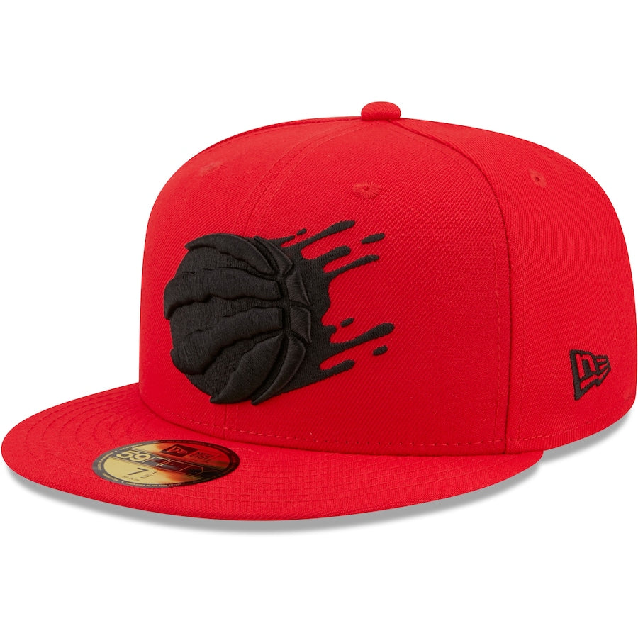 New Era Toronto Raptors Red Splatter 59FIFTY Fitted Hat