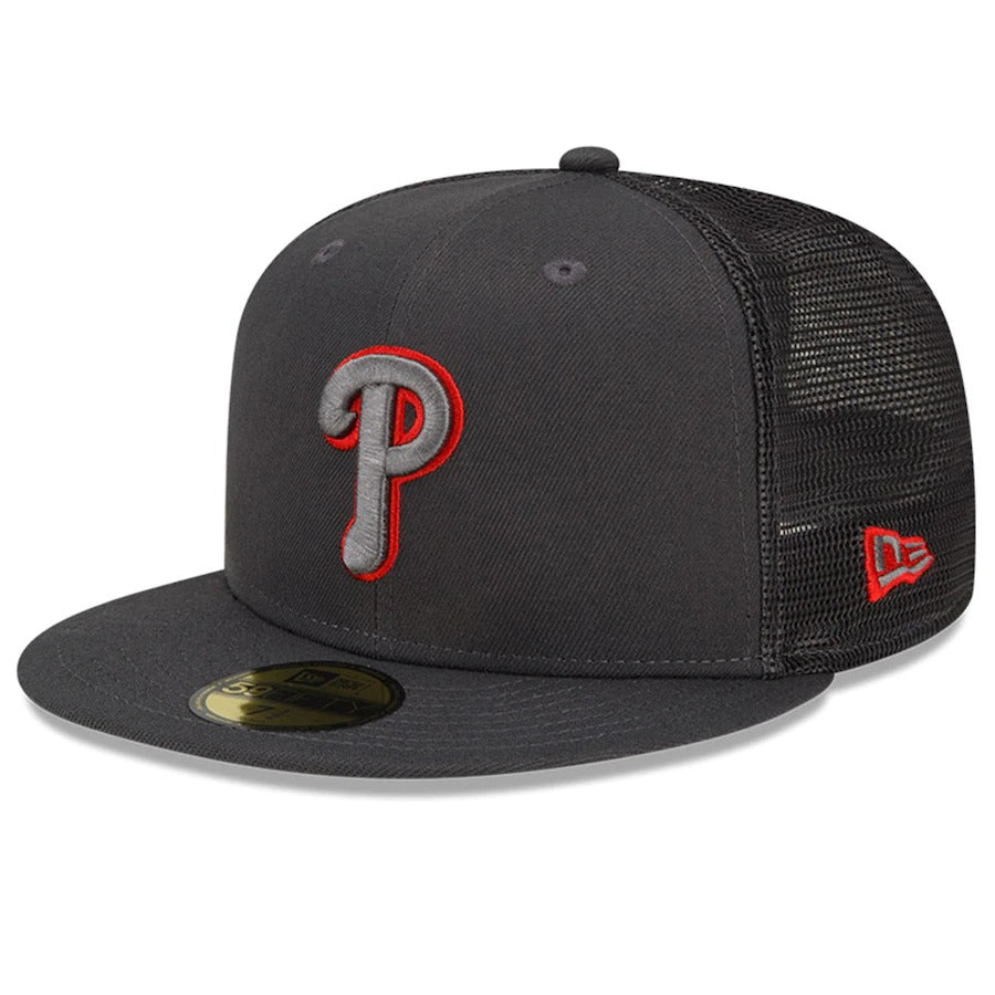 New Era Philadelphia Phillies Graphite 2022 Batting Practice 59FIFTY Fitted Hat