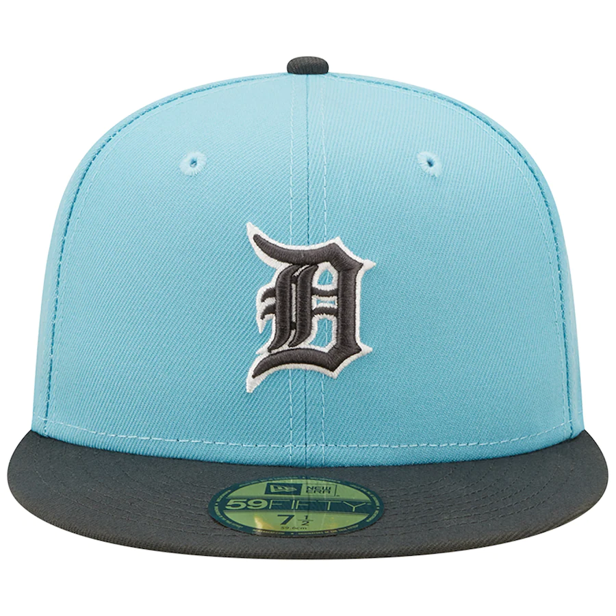 New Era Light Blue/Charcoal Detroit Tigers Two-Tone Color Pack 59FIFTY Fitted Hat