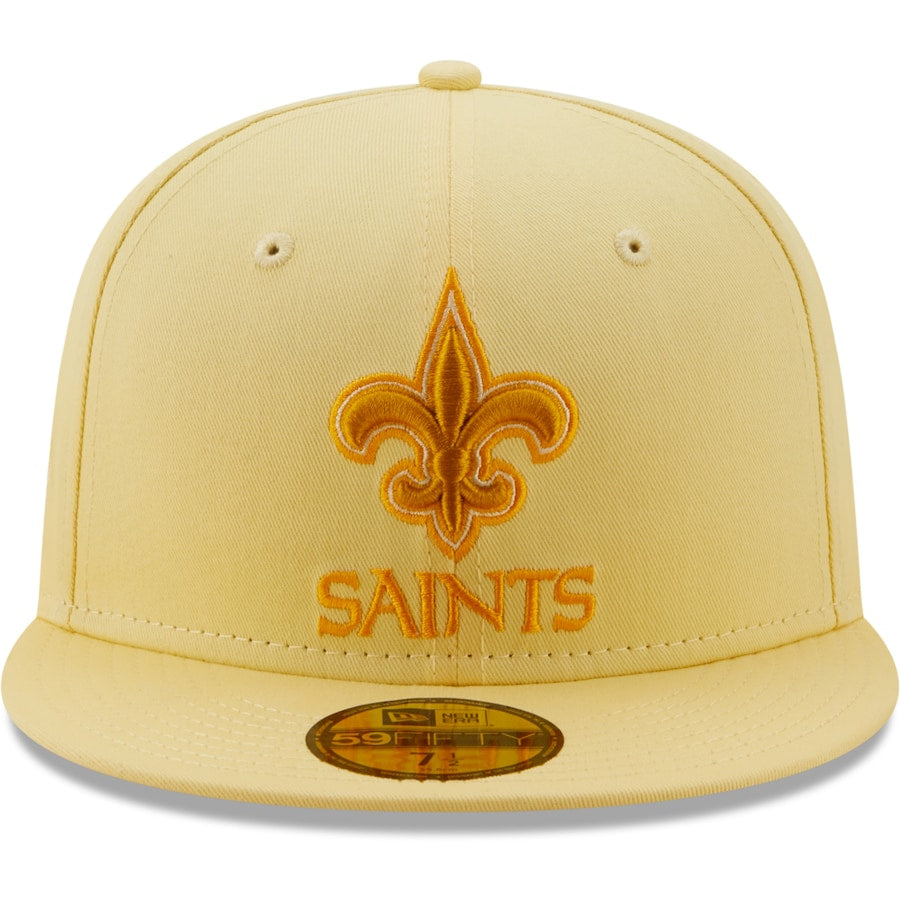 New Era New Orleans Saints Yellow 30 Years The Pastels 59FIFTY Fitted Hat