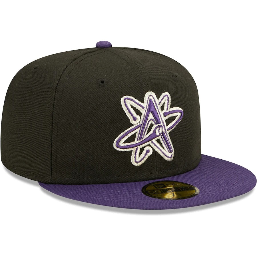 New Era Albuquerque Isotopes Black Alternate Logo 2 Authentic Collection 59FIFTY Fitted Hat