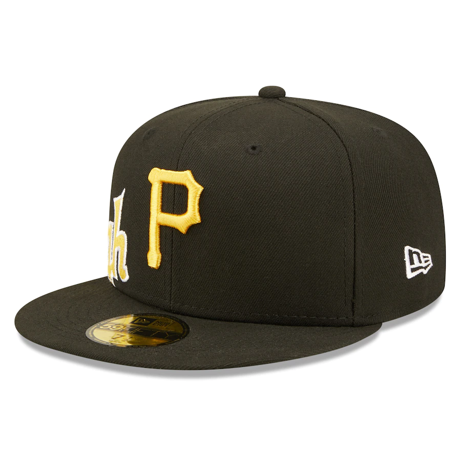 New Era Pittsburgh Pirates Black Sidesplit 59FIFTY Fitted Hat