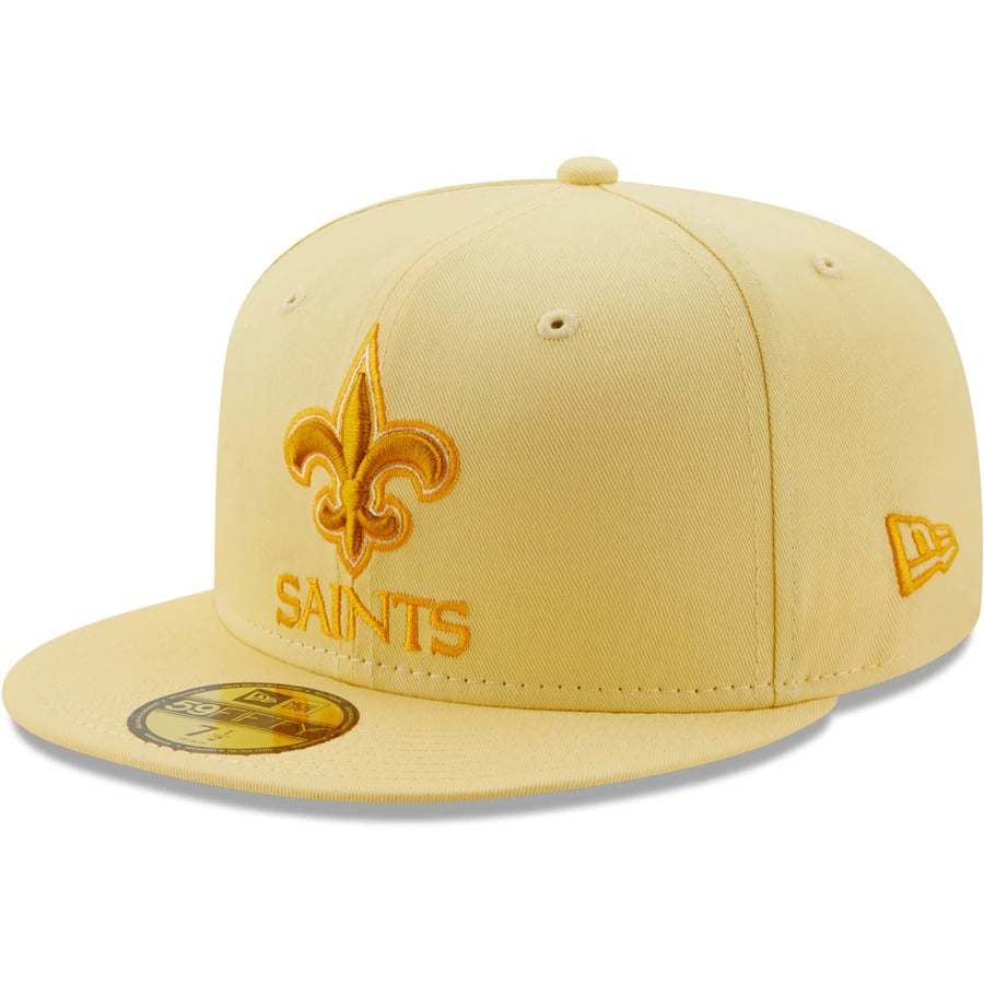 New Era New Orleans Saints Yellow 30 Years The Pastels 59FIFTY Fitted Hat