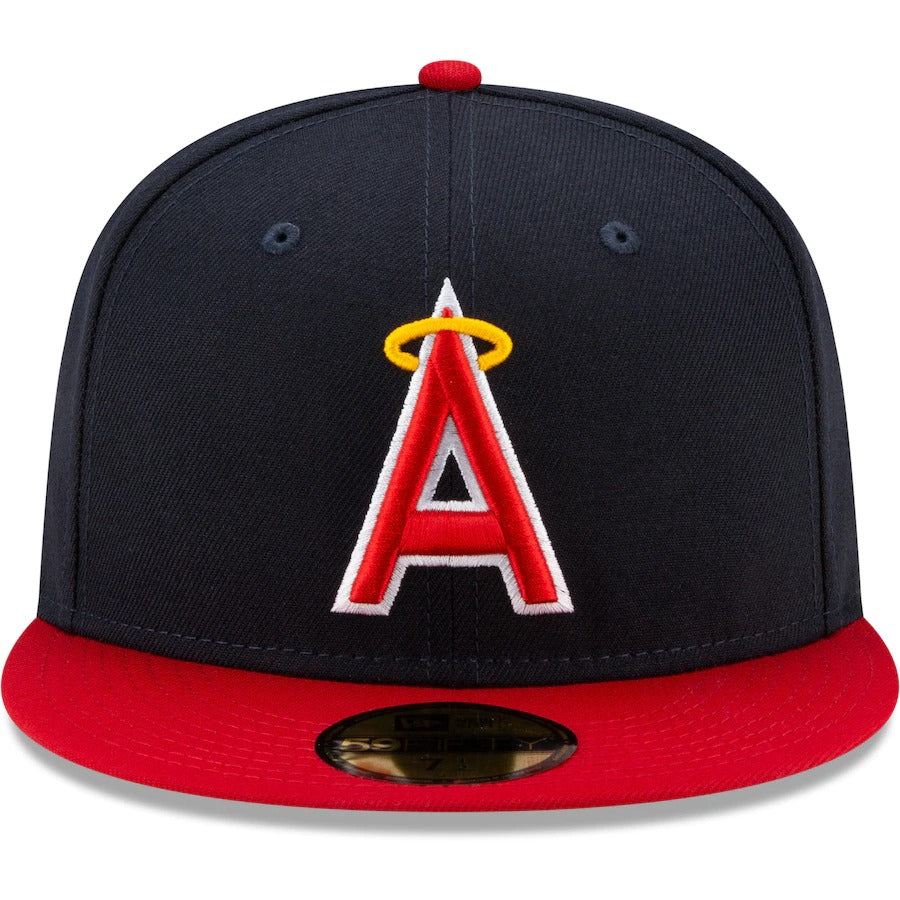 New Era Navy Los Angeles Angels Cooperstown Collection Turn Back The Clock 1970s 59FIFTY Fitted Hat