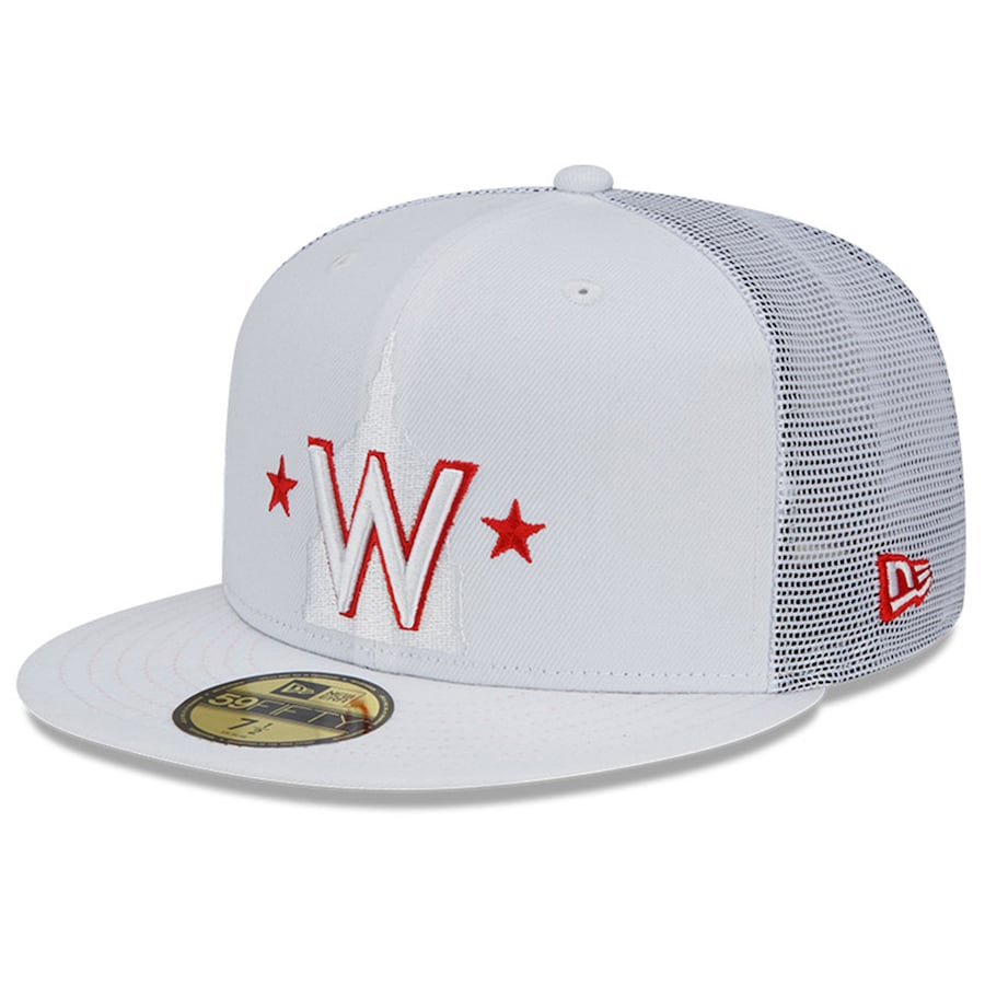 New Era Washington Nationals White 2022 Batting Practice 59FIFTY Fitted Hat