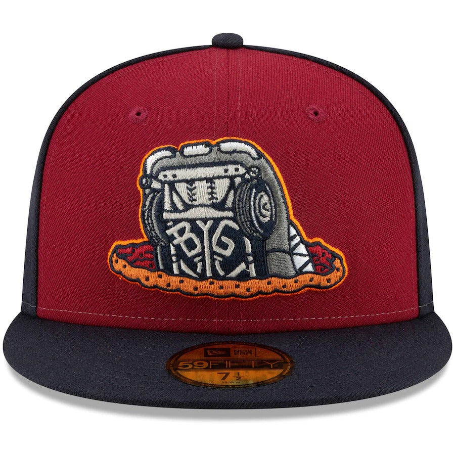 New Era Bowling Green Hot Rods Red/Navy Theme Nights On-Field 59FIFTY Fitted Hat