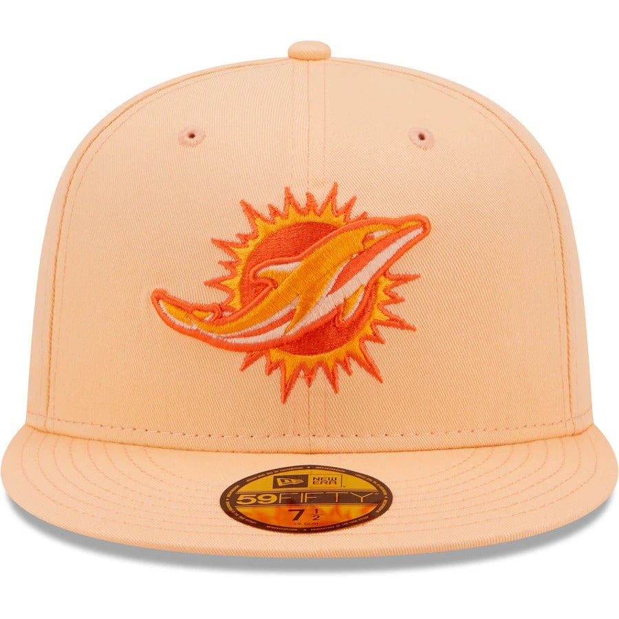 New Era Miami Dolphins Orange The Pastels 59FIFTY Fitted Hat