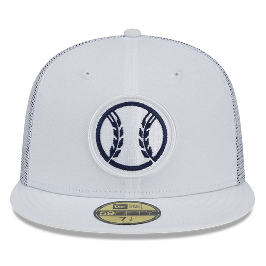 New Era Milwaukee Brewers White 2022 Batting Practice 59FIFTY Fitted Hat