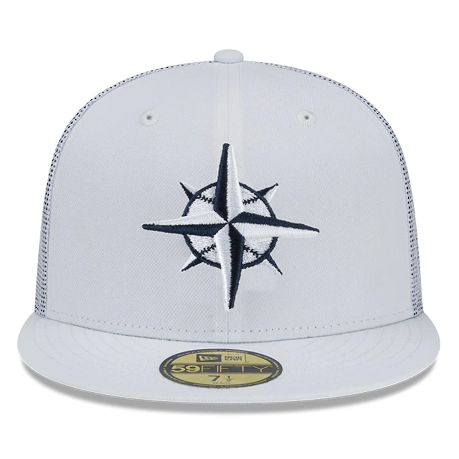 New Era Seattle Mariners White 2022 Batting Practice 59FIFTY Fitted Hat