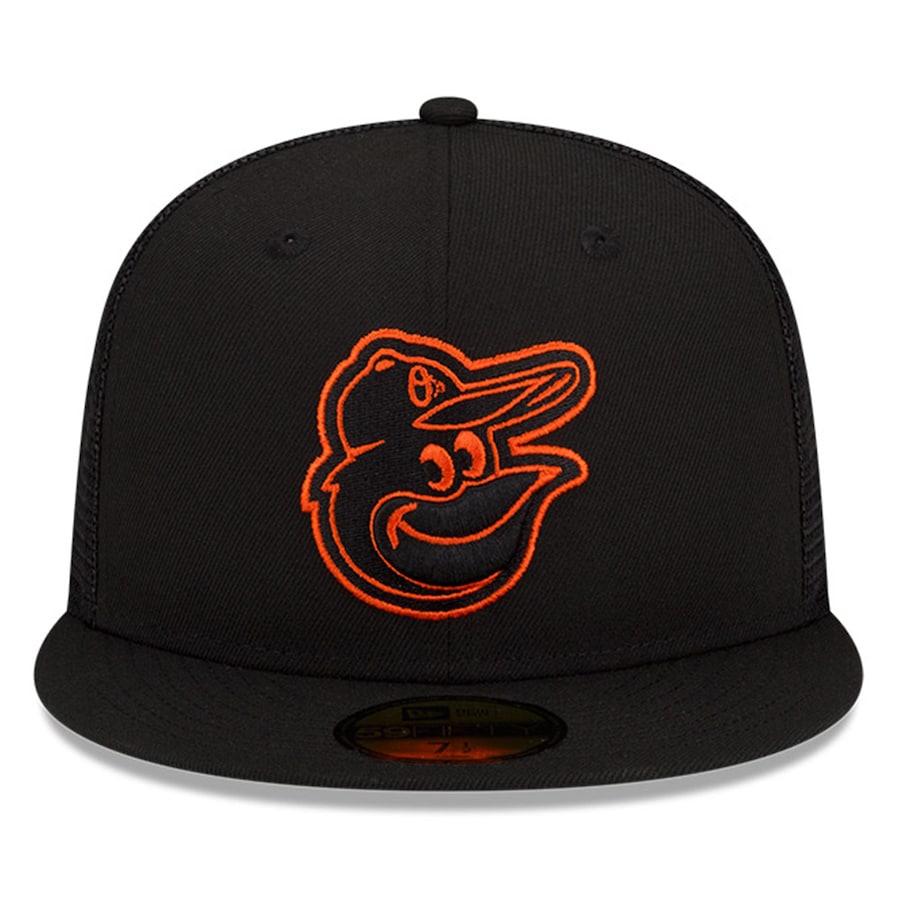 New Era Baltimore Orioles Black 2022 Batting Practice 59FIFTY Fitted Hat