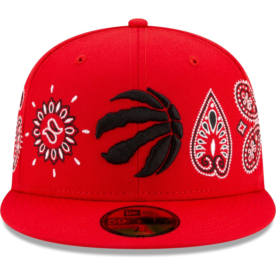 New Era Toronto Raptors Red Paisley 59FIFTY Fitted Hat