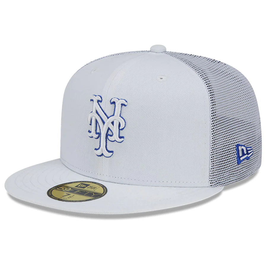 New Era New York Mets White 2022 Batting Practice 59FIFTY Fitted Hat