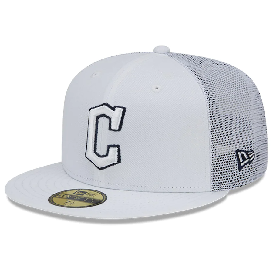 New Era Cleveland Guardians White 2022 Batting Practice 59FIFTY Fitted Hat