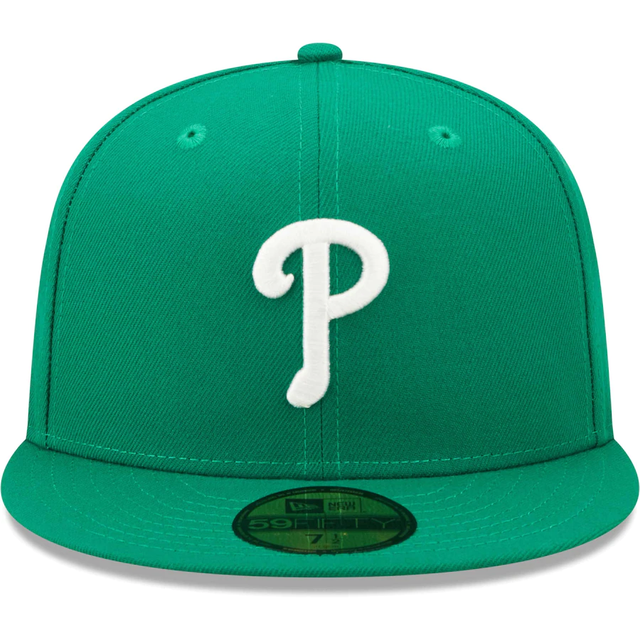 New Era Philadelphia Phillies Kelly Green Logo White 59FIFTY Fitted Hat