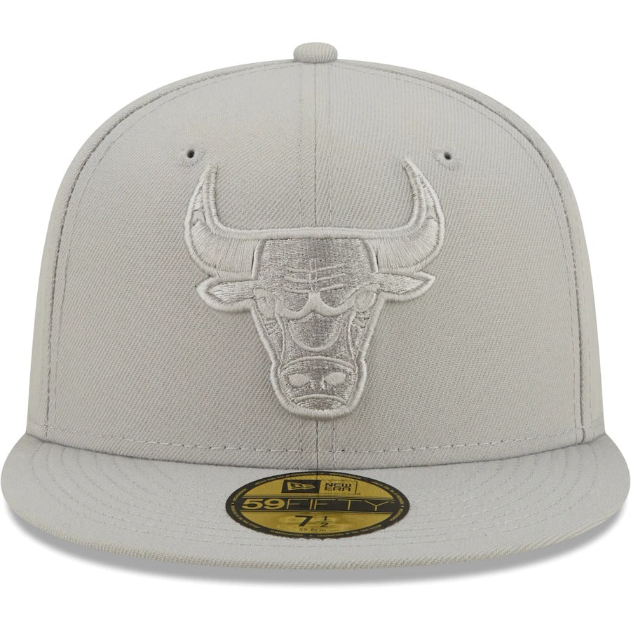 New Era Chicago Bulls Gray Logo Color Pack 59FIFTY Fitted Hat