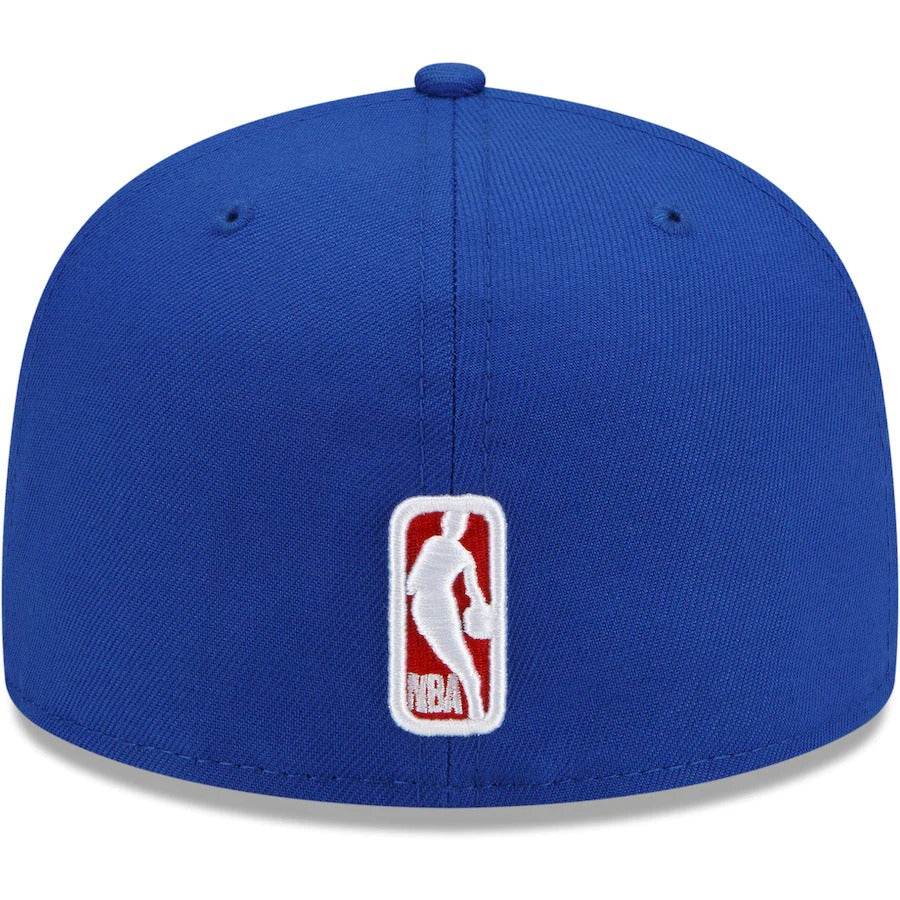 New Era Detroit Pistons Blue City Cluster 59FIFTY Fitted Hat