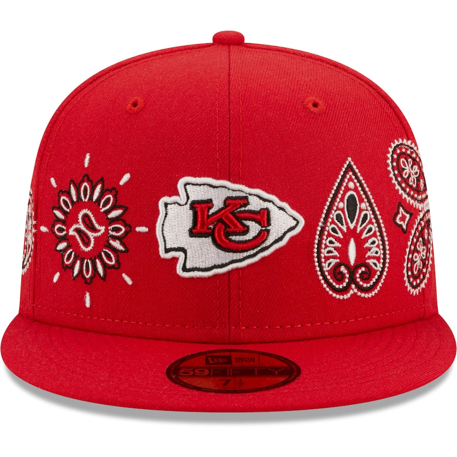 New Era Kansas City Chiefs Red Bandana 59FIFTY Fitted Hat