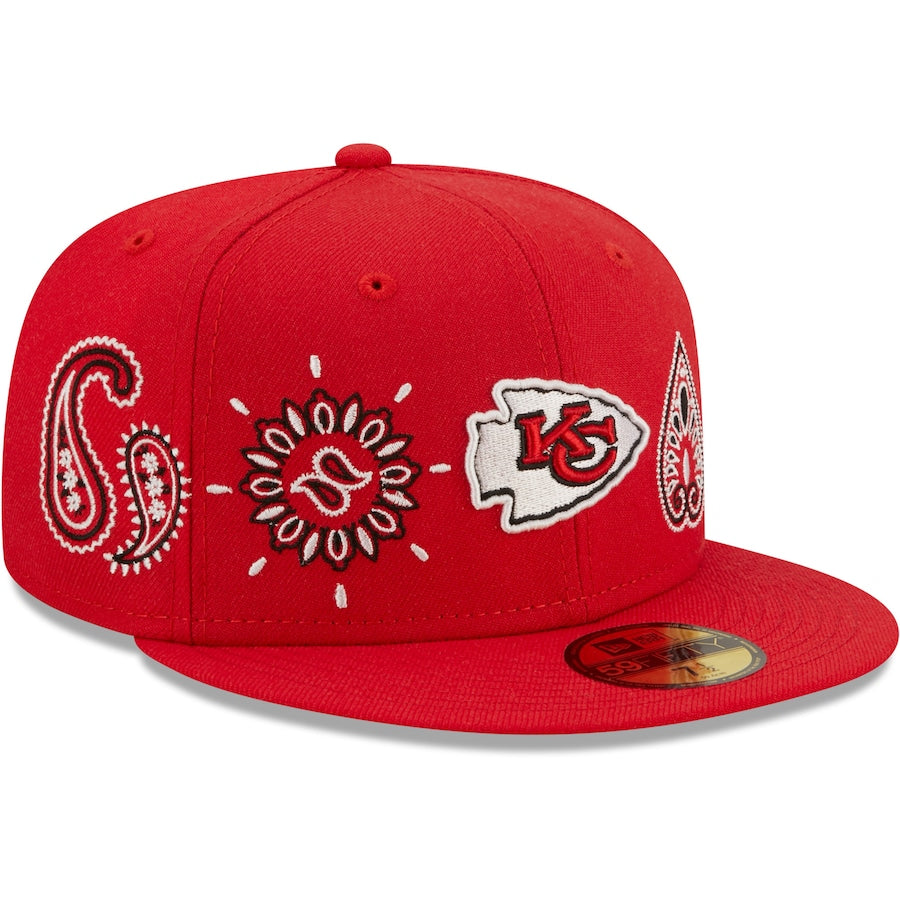 New Era Kansas City Chiefs Red Bandana 59FIFTY Fitted Hat