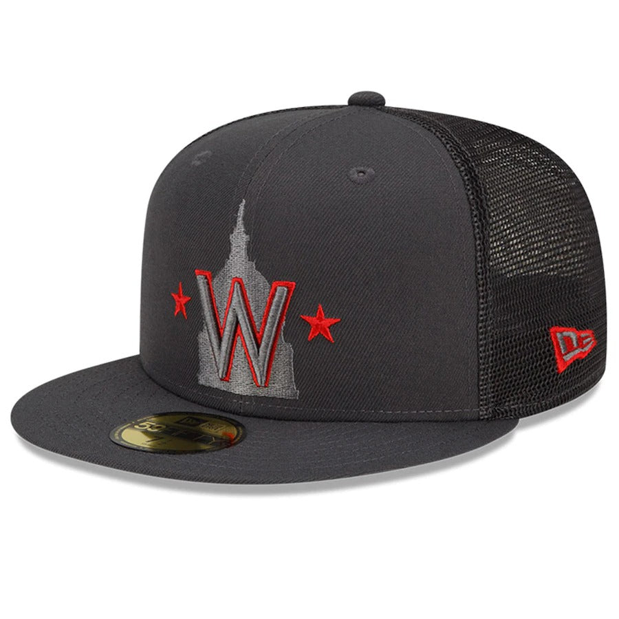 New Era Washington Nationals Graphite 2022 Batting Practice 59FIFTY Fitted Hat