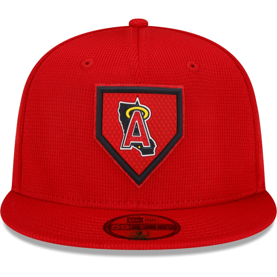 New Era Los Angeles Angels Red 2022 Clubhouse 59FIFTY Fitted Hat