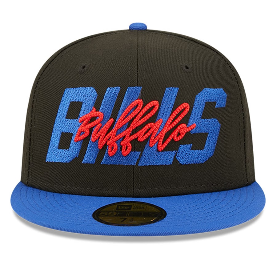 New Era Buffalo Bills  Black/Royal 2022 NFL Draft On Stage 59FIFTY Fitted Hat