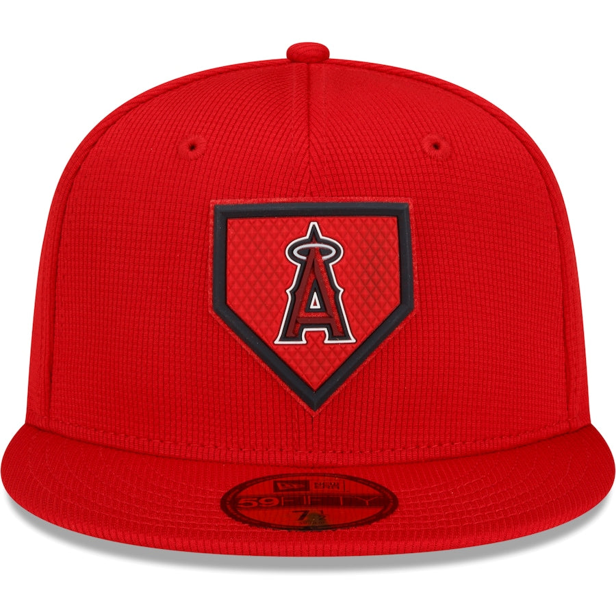 New Era Los Angeles Angels Red 2022 Clubhouse 59FIFTY Fitted Hat