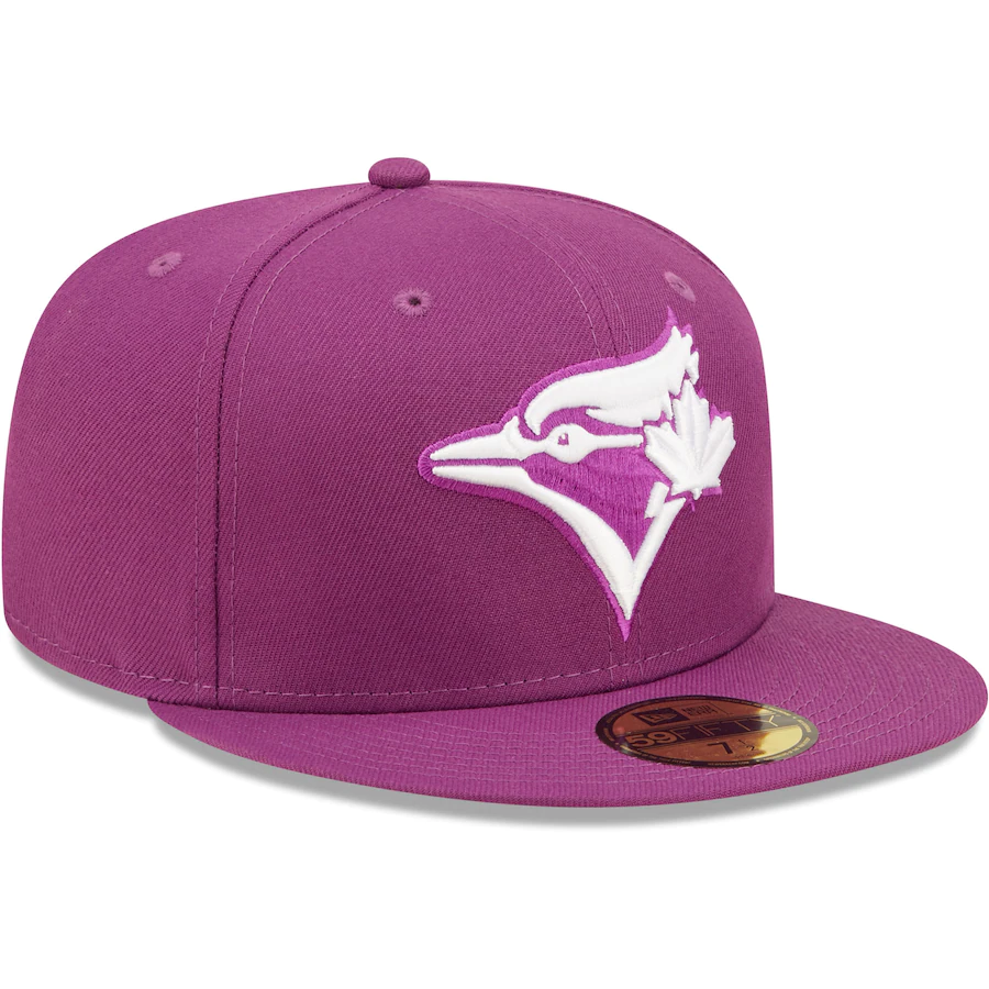 New Era Toronto Blue Jays Grape Purple Logo 59FIFTY Fitted Hat