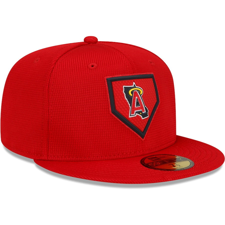 New Era Los Angeles Angels Red 2022 Clubhouse 59FIFTY Fitted Hat