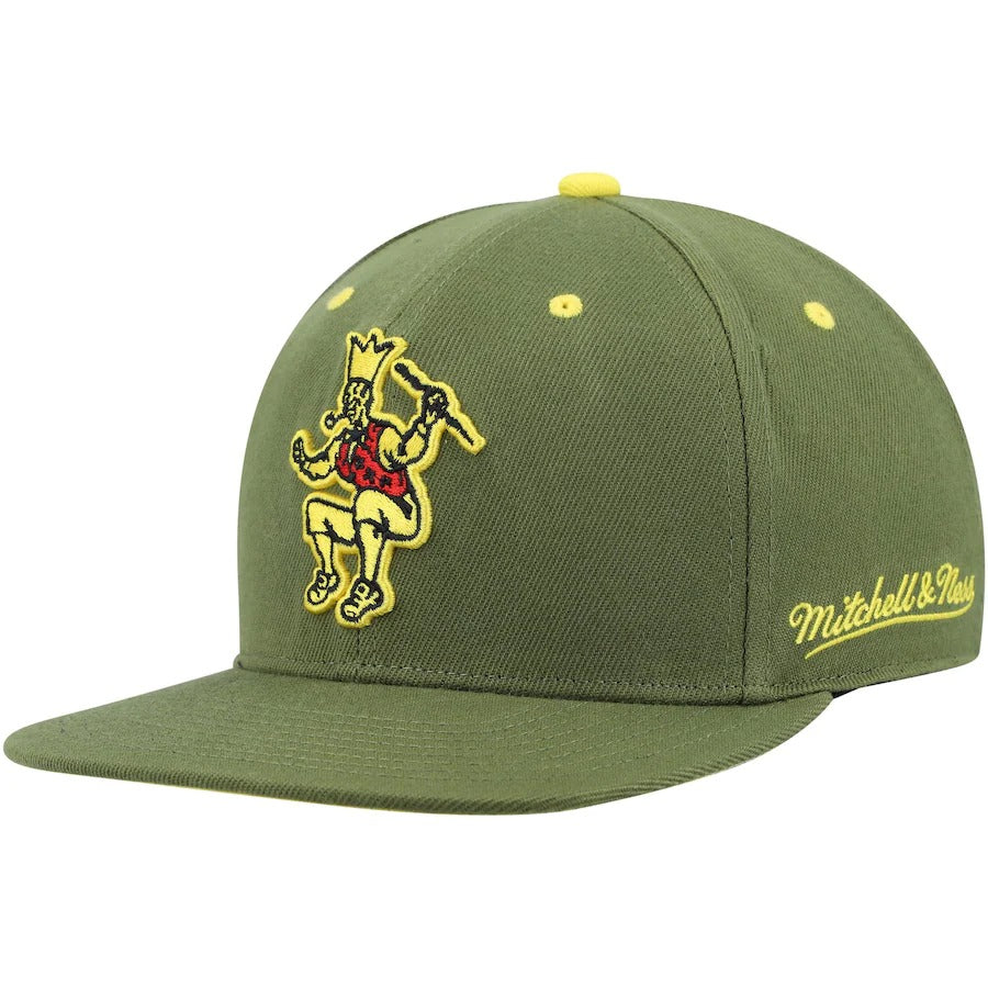 Mitchell & Ness x Lids Boston Celtics Olive 50th Anniversary Hardwood Classics Dusty Fitted Hat