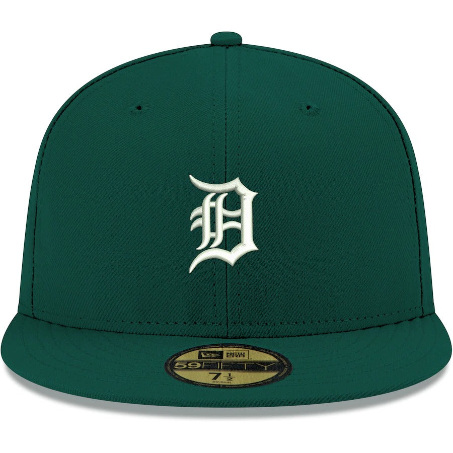 New Era Detroit Tigers Dark Green Logo 59FIFTY Fitted Hat