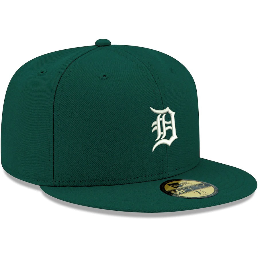 New Era Detroit Tigers Dark Green Logo 59FIFTY Fitted Hat