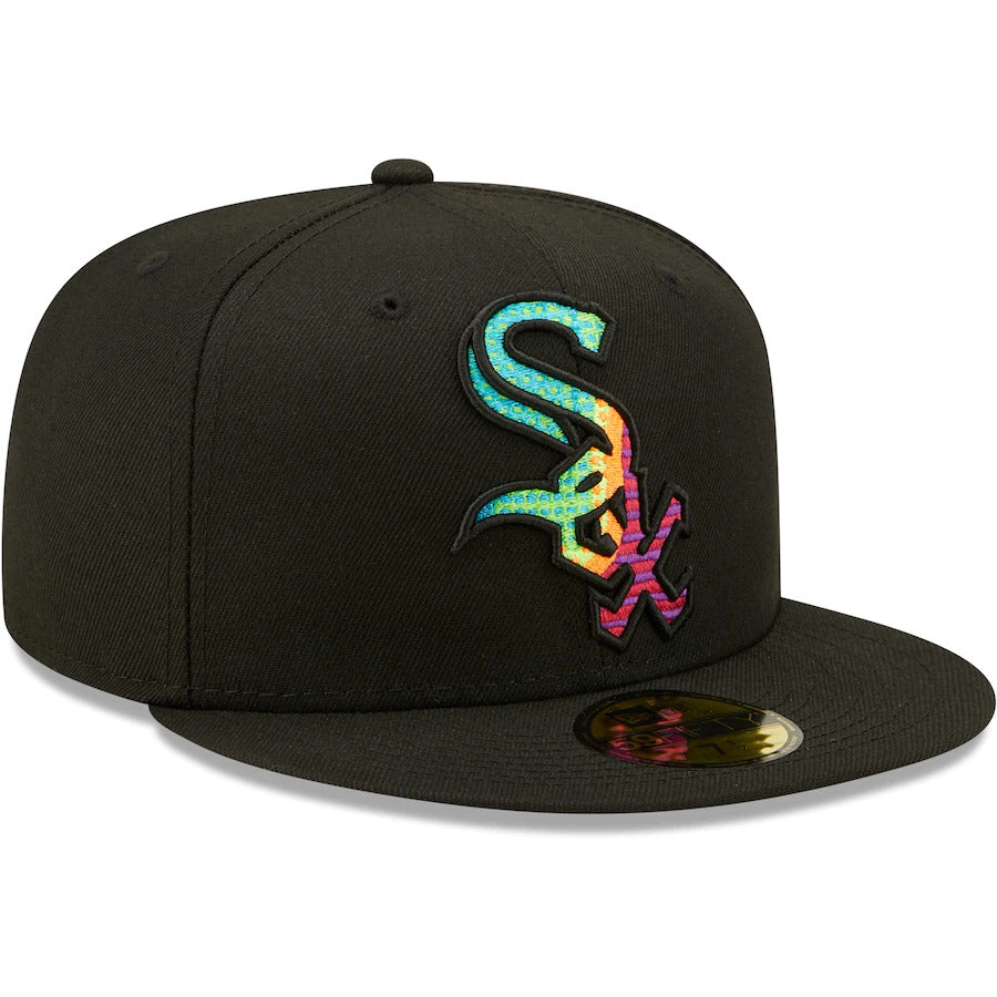 New Era Black Chicago White Sox Neon Fill 59FIFTY Fitted Hat