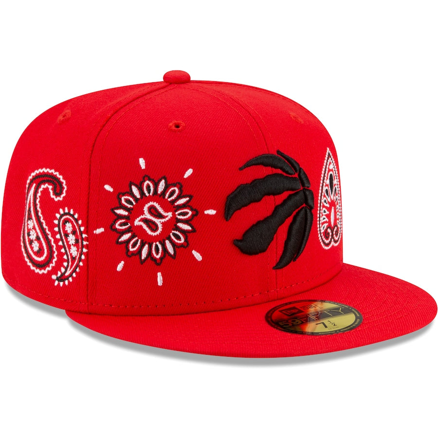 New Era Toronto Raptors Red Paisley 59FIFTY Fitted Hat