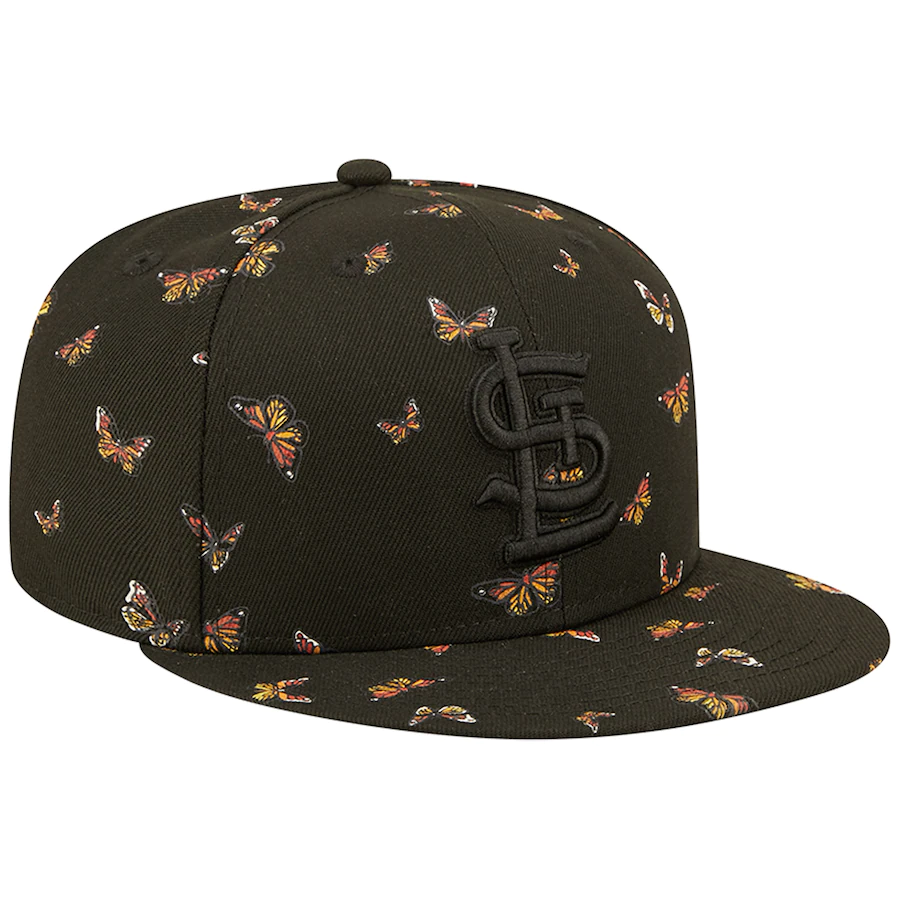 New Era St. Louis Cardinals Black Flutter 59FIFTY Fitted Hat