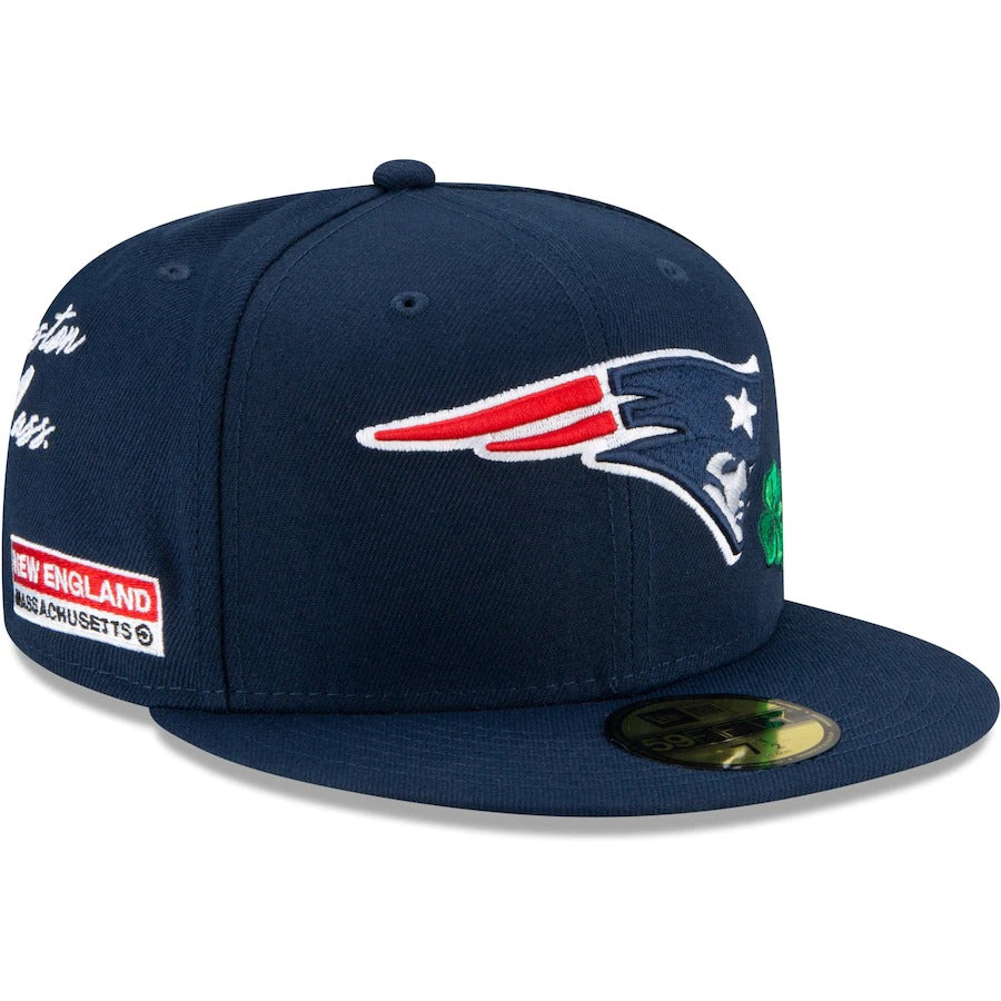 New Era Navy New England Patriots City Transit 59FIFTY Fitted Hat
