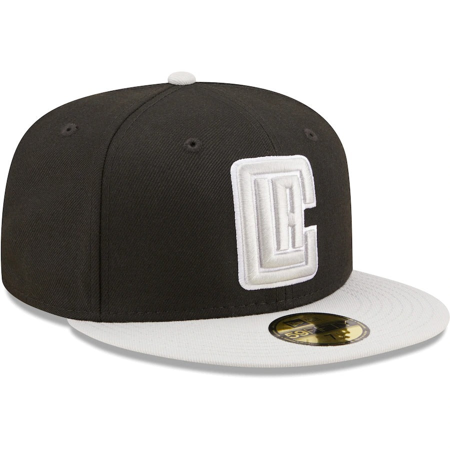 New Era LA Clippers Black/Gray Two-Tone Color Pack 59FIFTY Fitted Hat