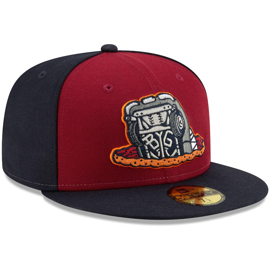 New Era Bowling Green Hot Rods Red/Navy Theme Nights On-Field 59FIFTY Fitted Hat